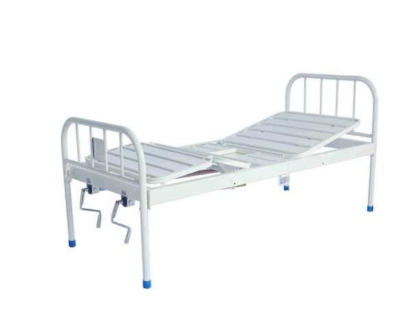 E22鋼制噴塑雙搖便孔護(hù)理床--(條式床面、便孔）