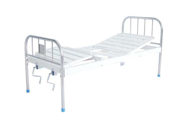 E21不銹鋼床頭雙搖便孔護(hù)理床  